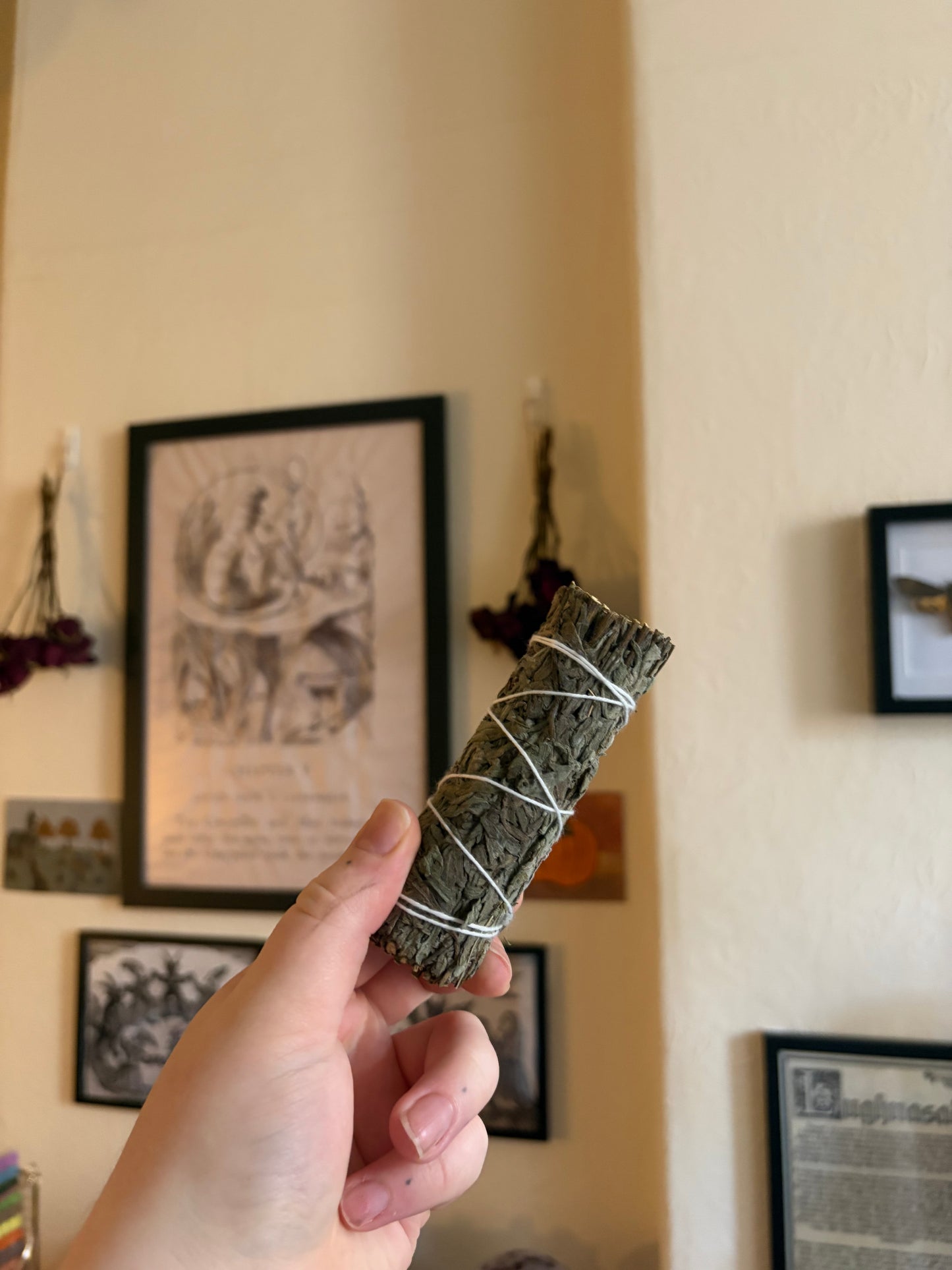 Mugwort bundle smudge stick