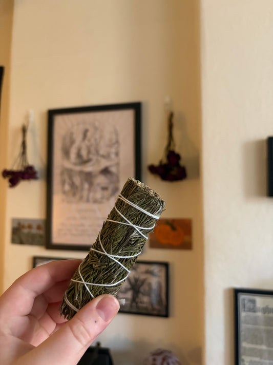 Rosemary smudge stick bundle